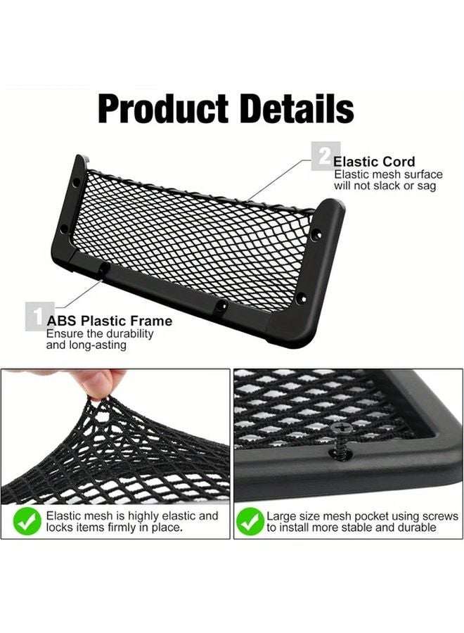 2pcs ABS Plastic Car Cargo Nets Style2 13 8x5 1 Inch Auto Storage Organizer - Image 4